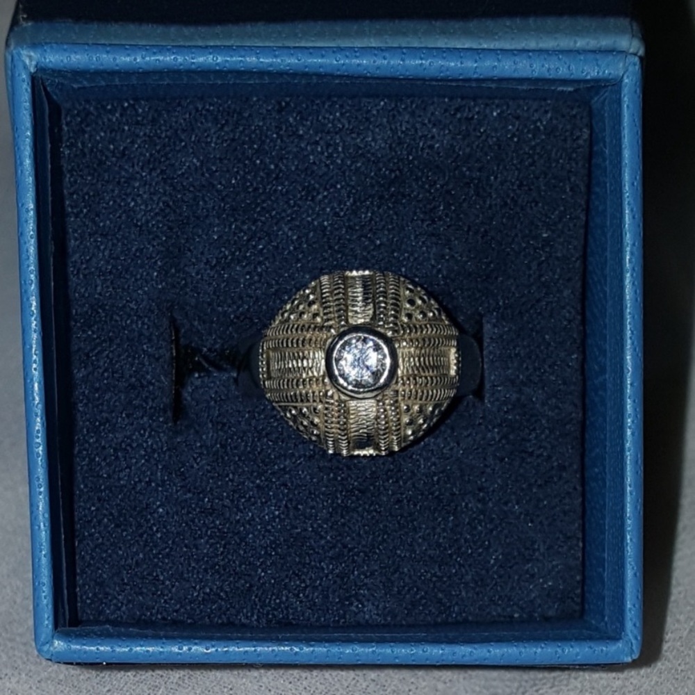 Sterling silver dome ring